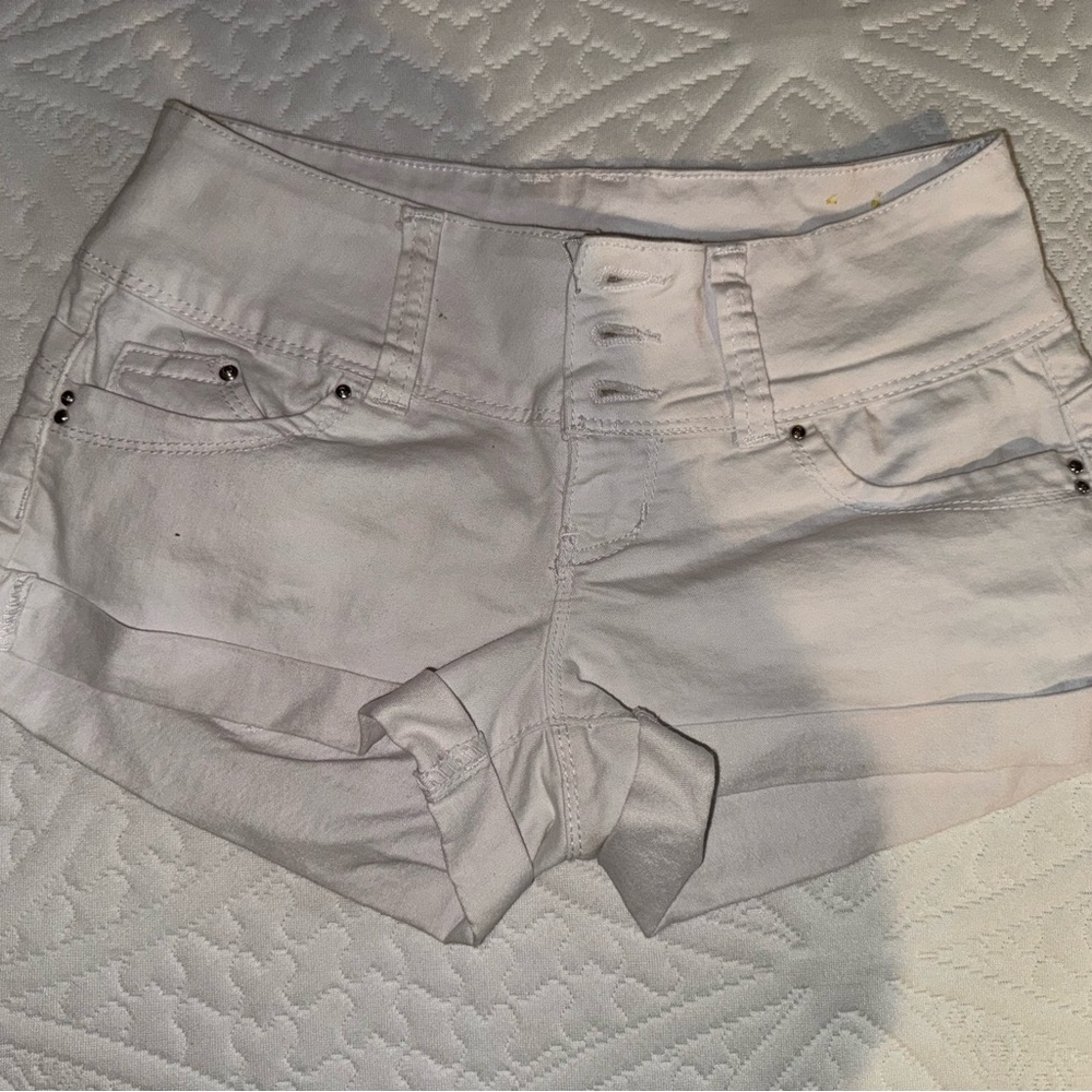 YMI Women's White Shorts